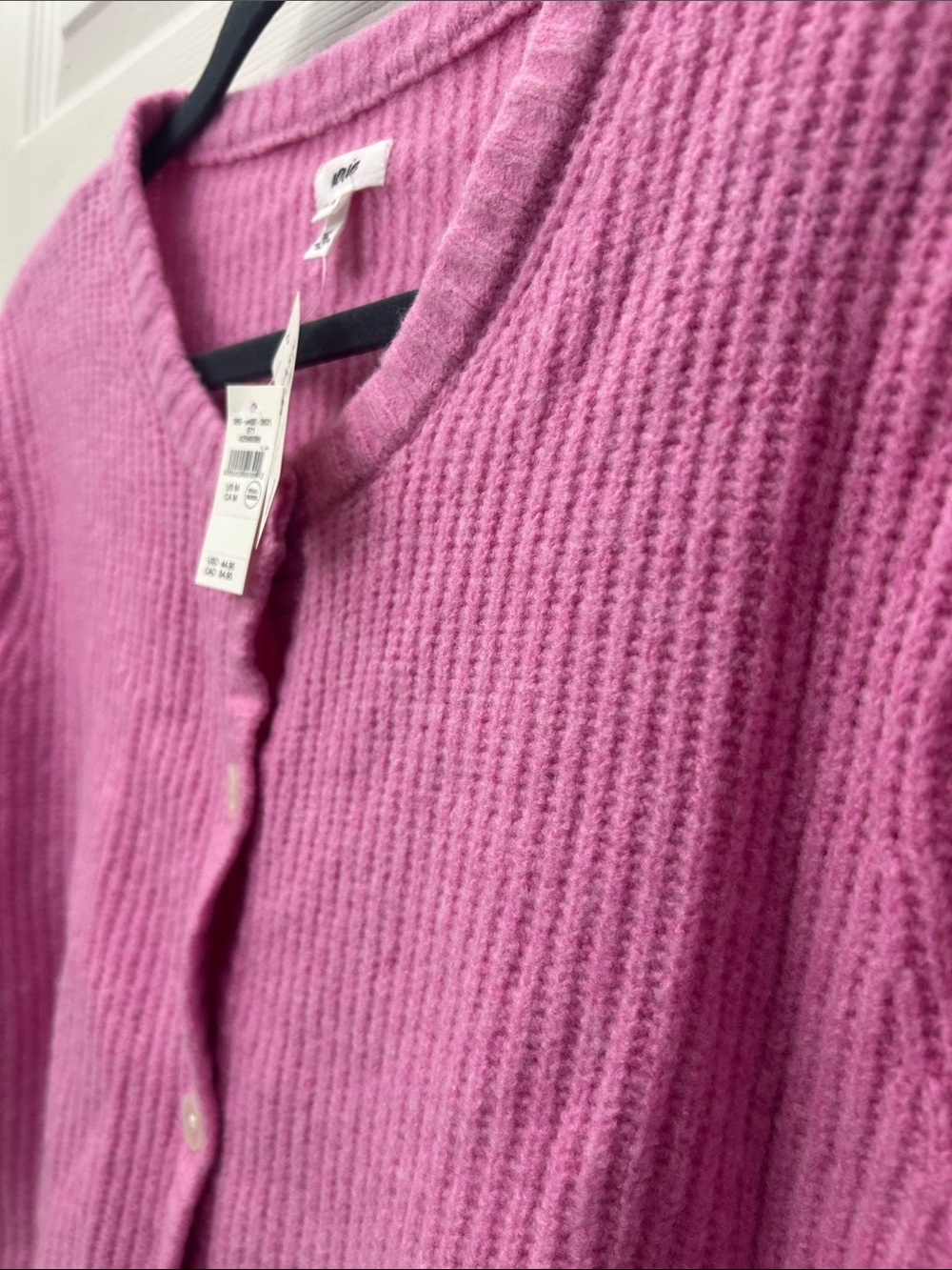aerie Button-Front Ribbed Cardigan - Picture 4 of 6
